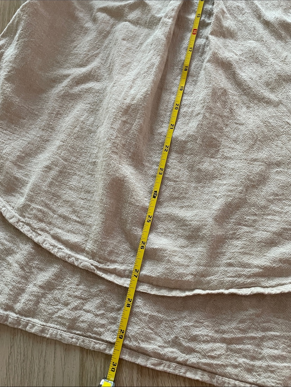 Sharagano Sleeveless Collared Tank Top in Beige (55% Linen,45% Rayon) - Picture 4 of 5